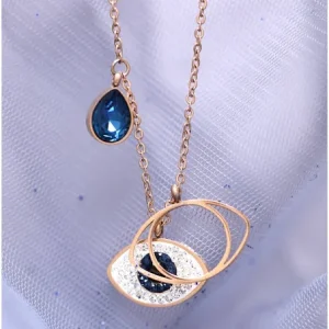 Yellow Chimes Rose Gold Pendant Necklace