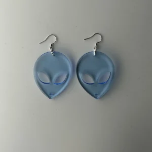 Alien Blue earrings