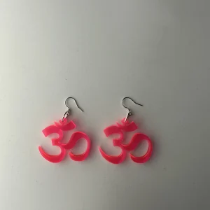 Om red earrings