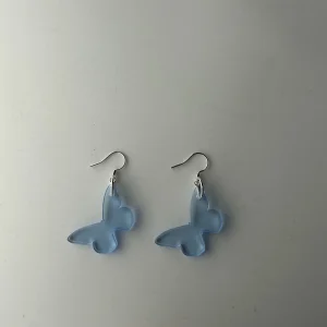 Butterfly blue earrings