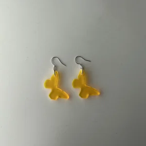 Butterfly yellow earrings