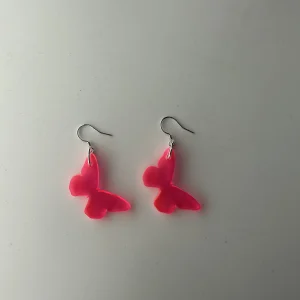 Butterfly red earrings