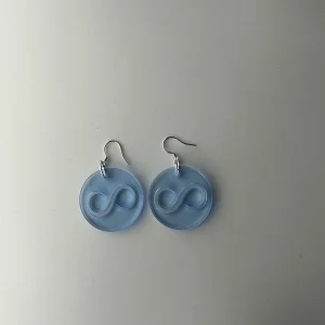 infinity blue earrings