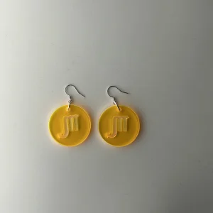 monster yellow earrings