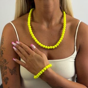 Yellow Burst Bracelet
