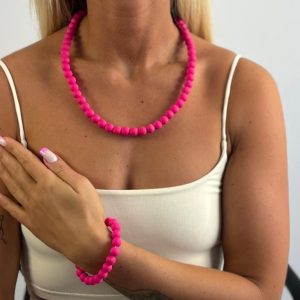 Pink Solid Necklace