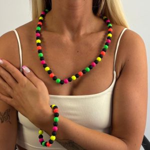 Rainbow Dots Necklace
