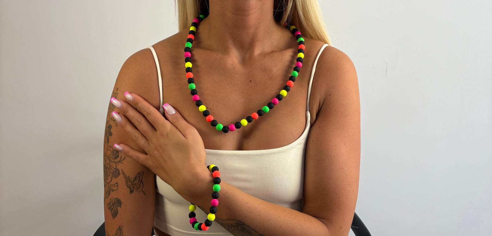 Rainbow Dots Necklace